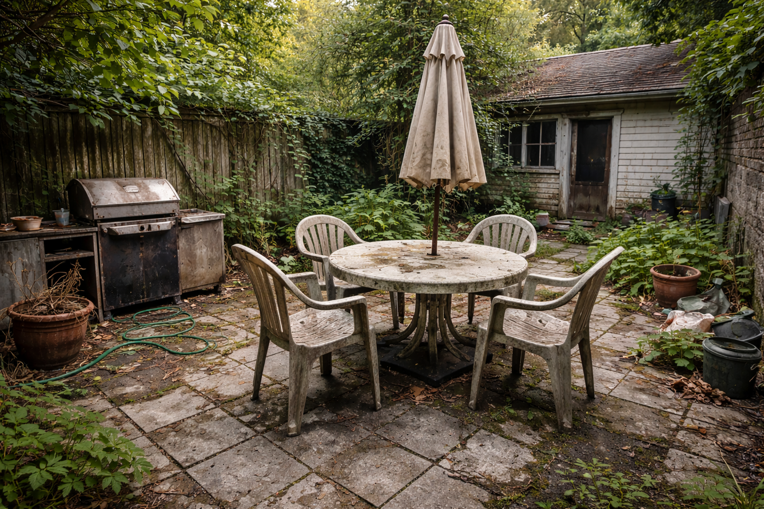 Patio original - Antes