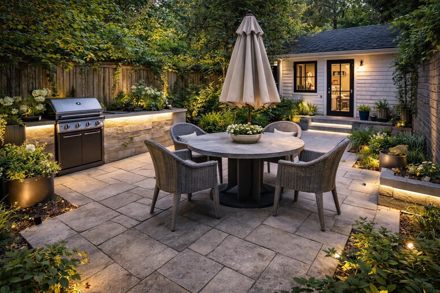 Patio reformado - Después